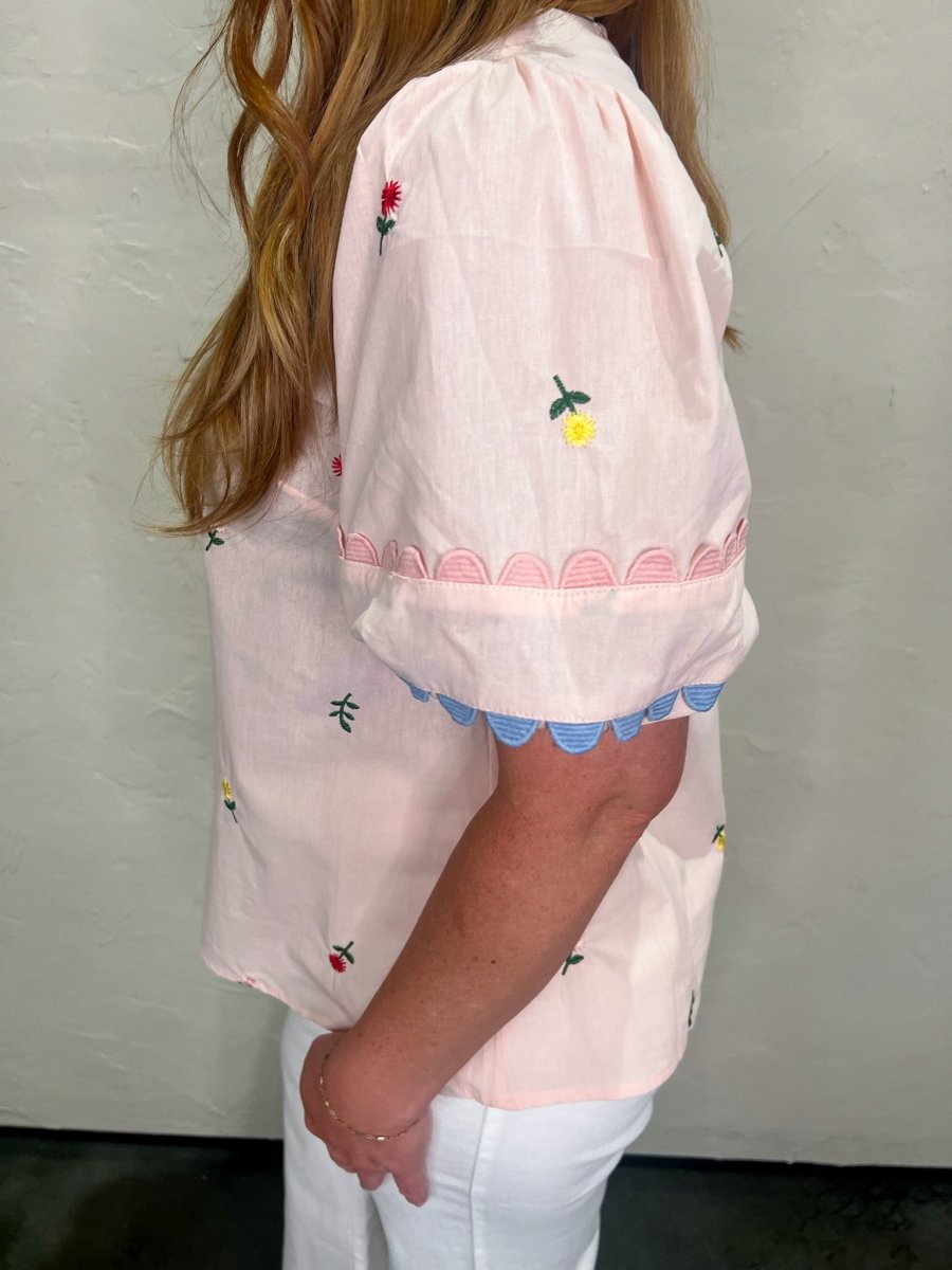 Daisy Picking Blouse - Revel Boutique