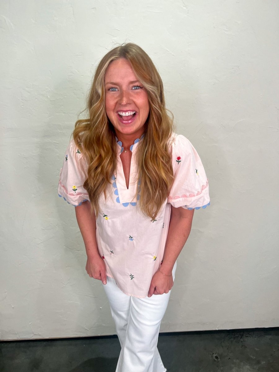 Daisy Picking Blouse - Revel Boutique