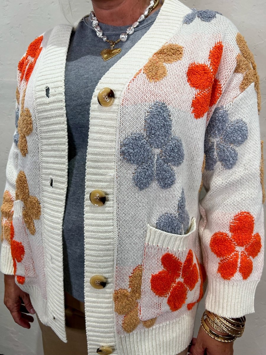 Daphne Floral Cardi - Revel Boutique