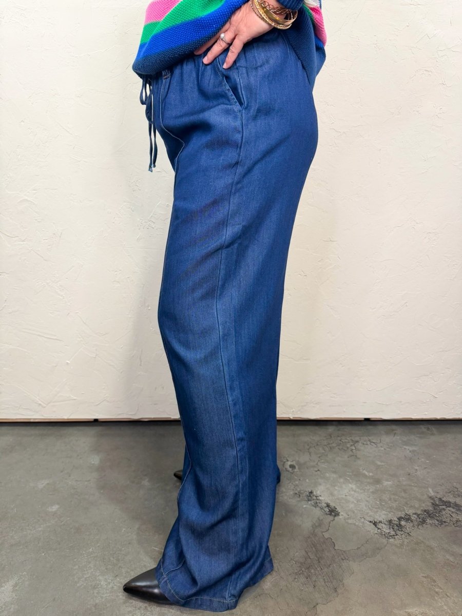 Denise Front Seam Denim Trouser - Revel Boutique