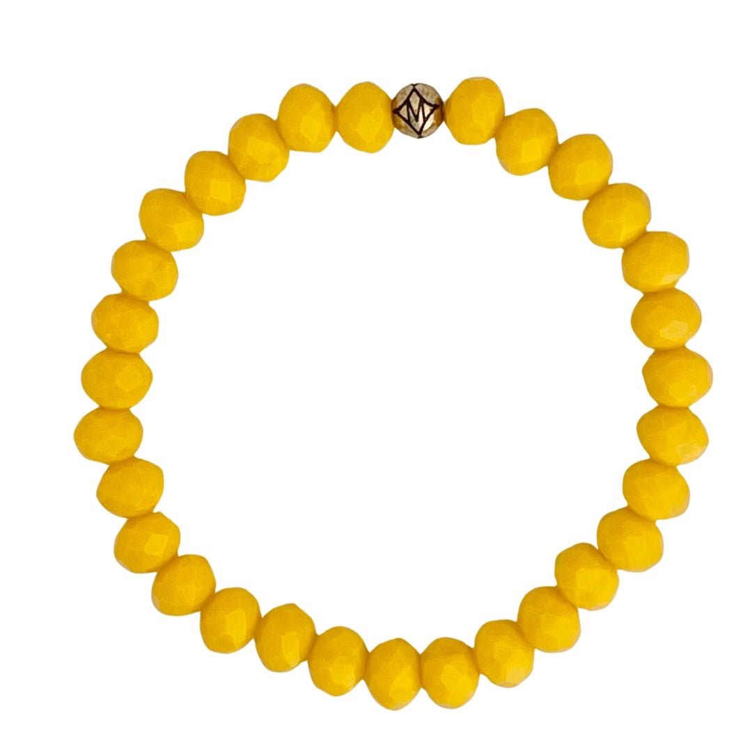 Dillon Bracelet 8mm - Mustard - Revel Boutique