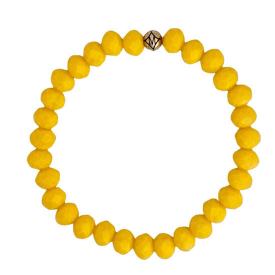 Dillon Bracelet 8mm - Mustard - Revel Boutique