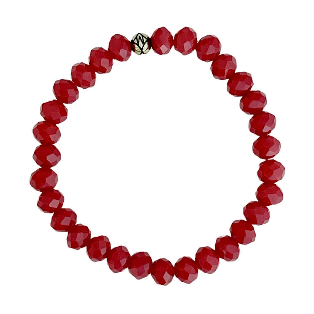 Dillon Bracelet 8mm - Red - Revel Boutique