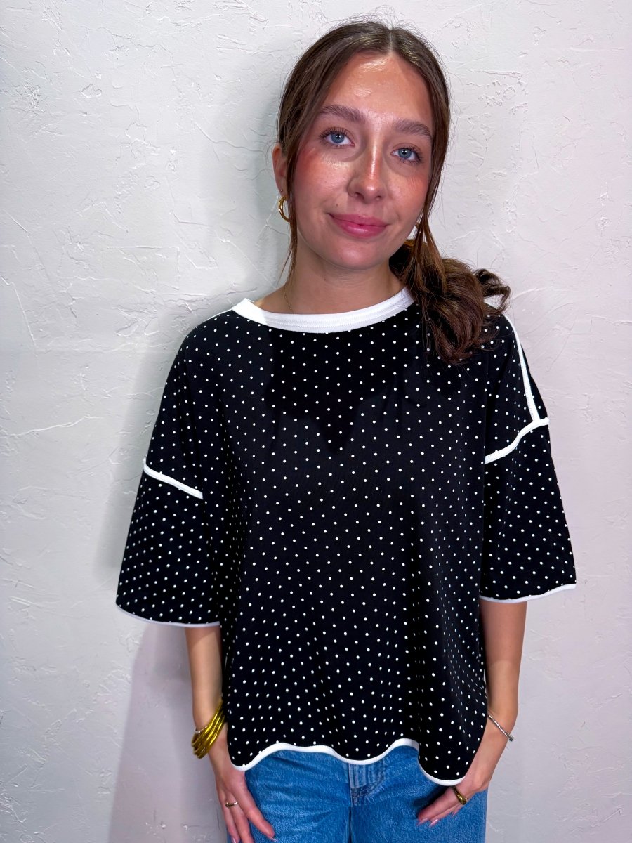 Dottie Tee - Black - Revel Boutique