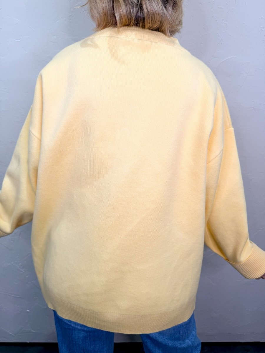 Doxie Cardi - Yellow - Revel Boutique