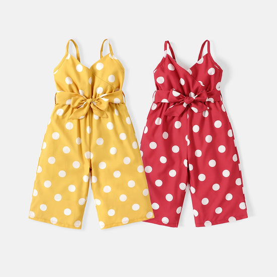 Baby Polkadot Jumpsuit - Red
