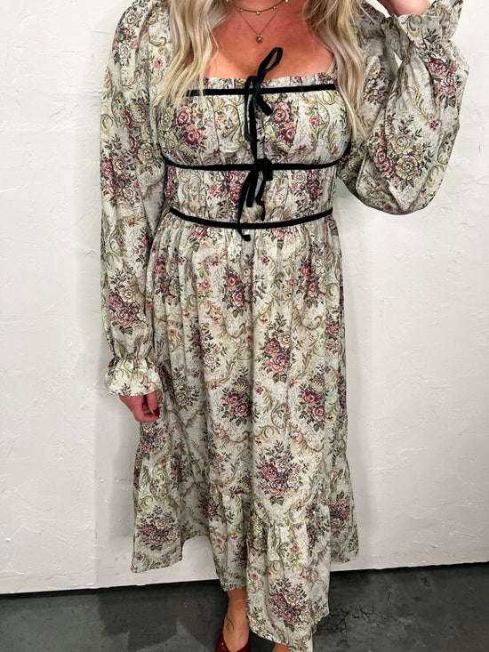 Eden Shirred Midi Dress - Revel Boutique