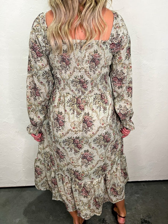 Eden Shirred Midi Dress - Revel Boutique