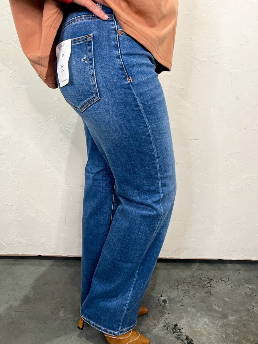 Ella High Rise Classic Straight - Dark - Revel Boutique