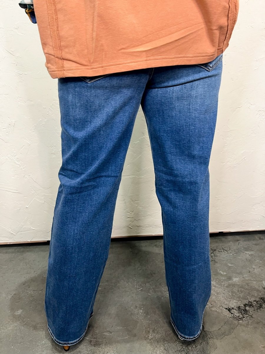 Ella High Rise Classic Straight - Dark - Revel Boutique