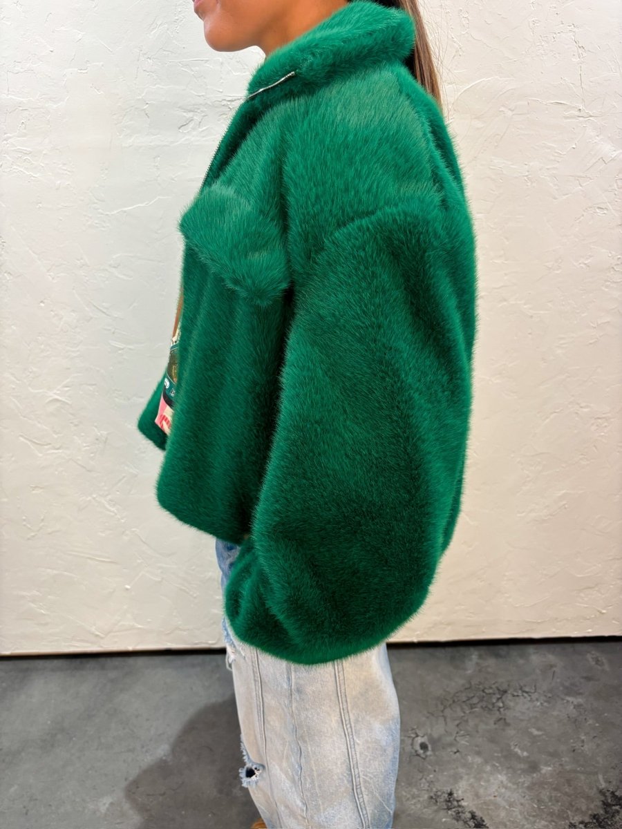 Emerald Shine Jacket - Revel Boutique