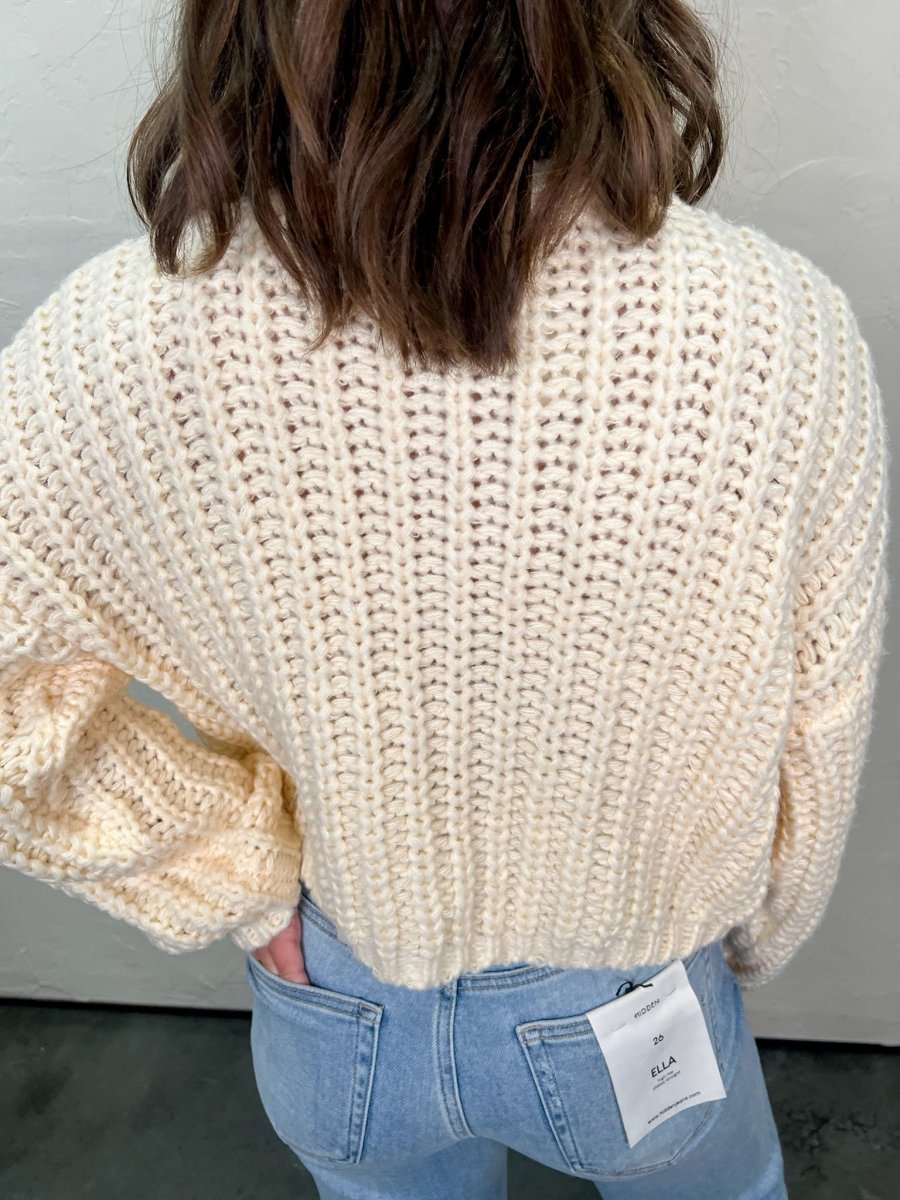 Emerson Chunky Gold Button Cardi - Revel Boutique