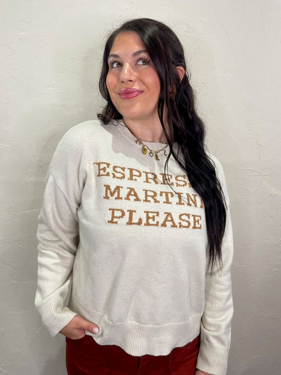 Espresso Martini Please Sweater - Revel Boutique