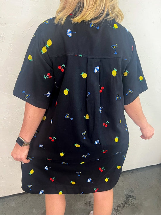 European Getaway Dress - Black - Revel Boutique