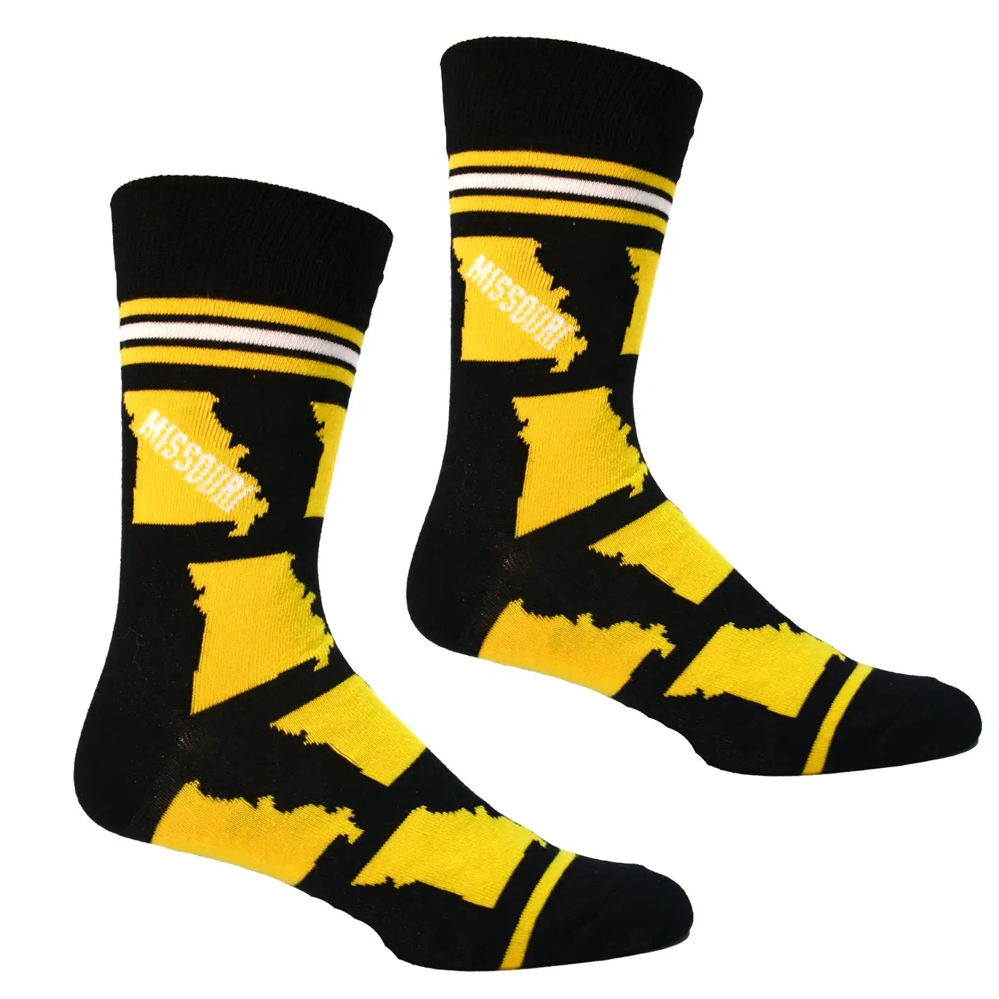 Missouri Socks-Black/Gold