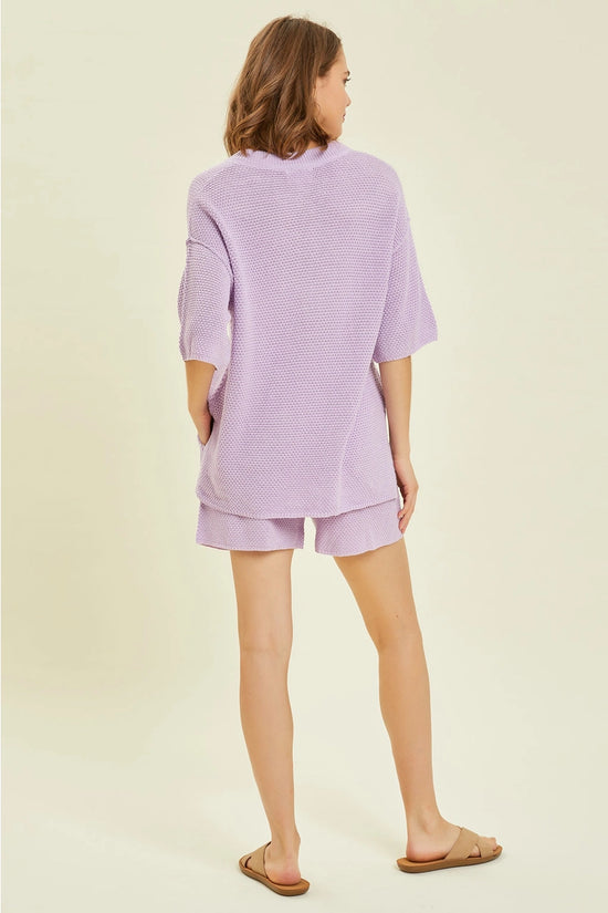 Hailey Knit Set - Lilac