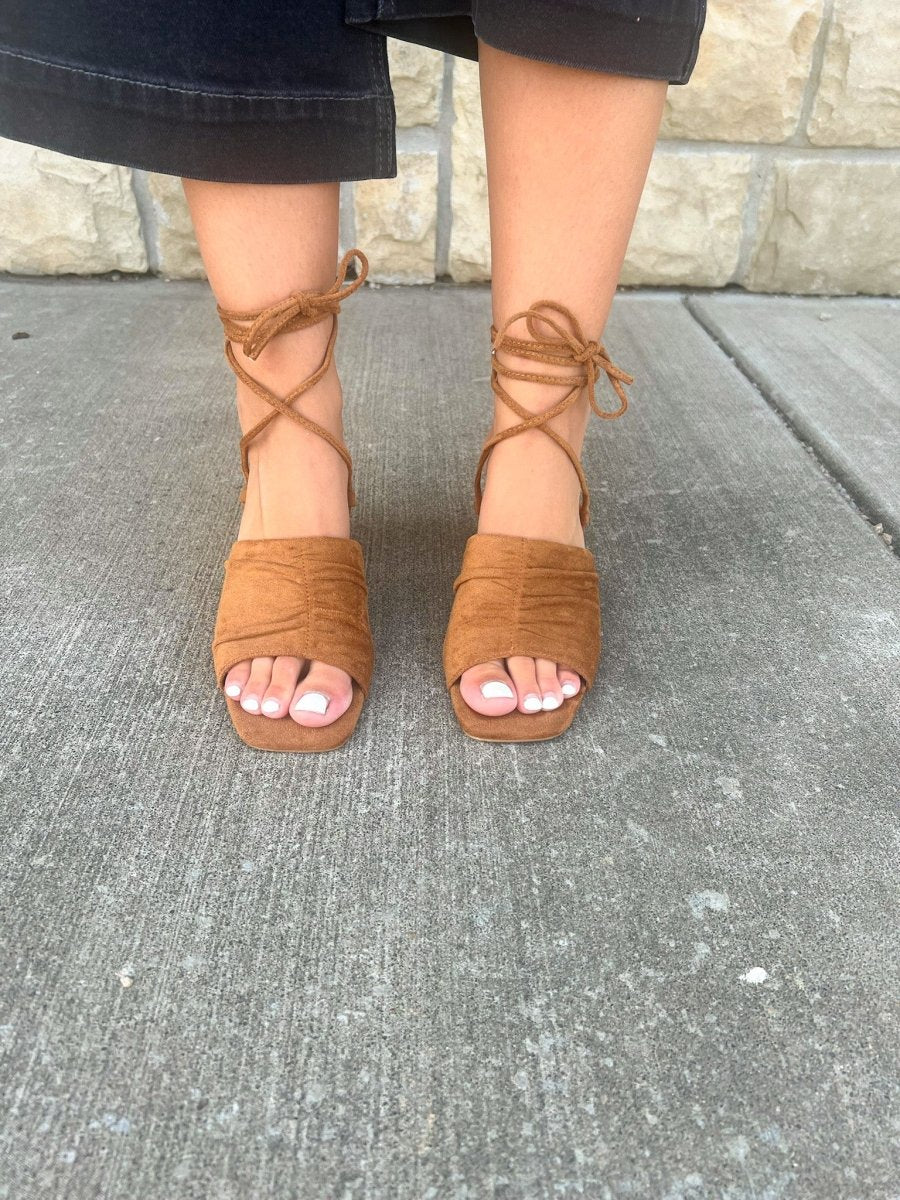 Felisity Heel - Camel - Revel Boutique