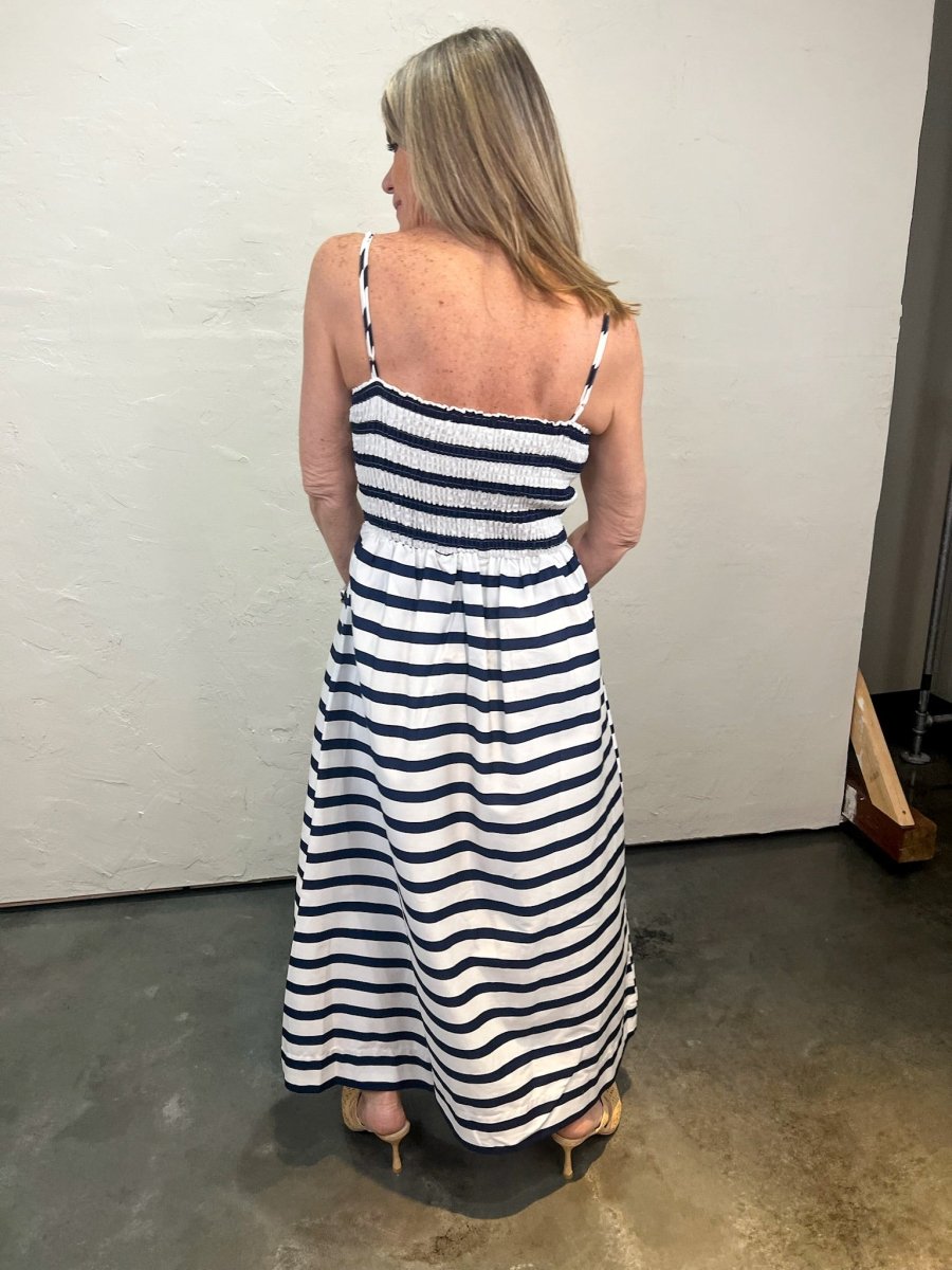 First Lady Striped Midi Dress - Revel Boutique