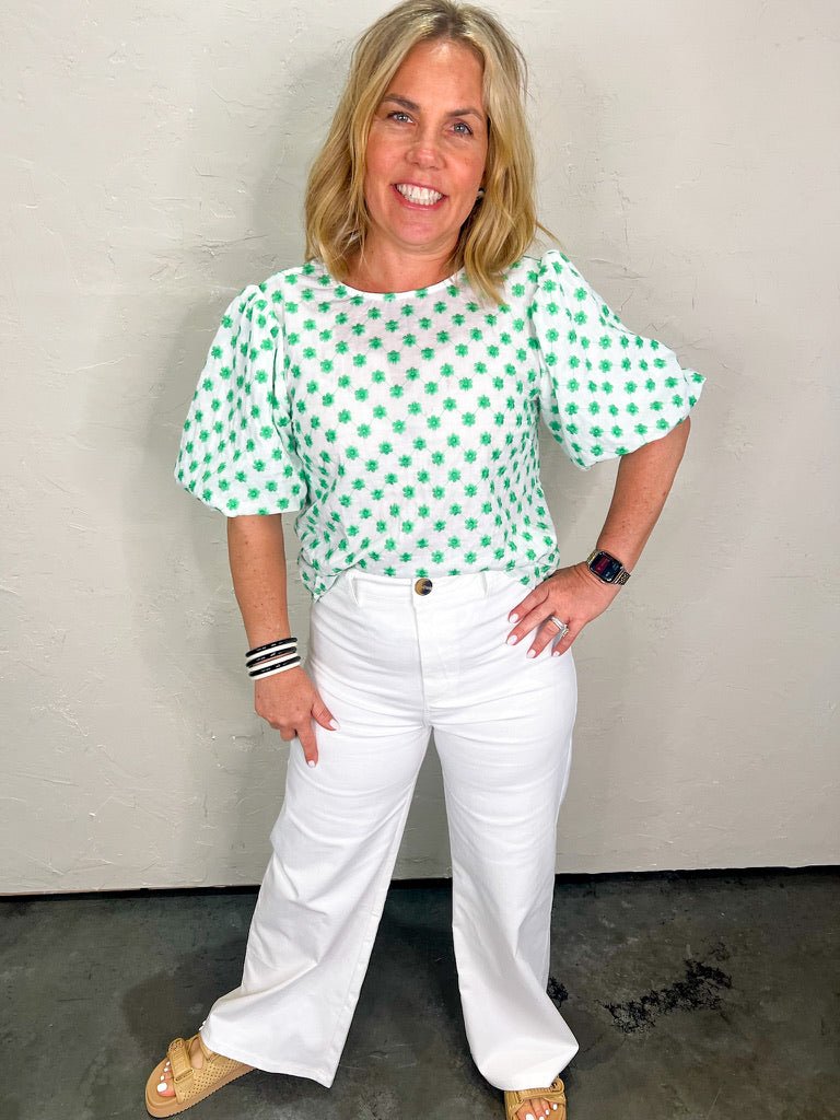 Fling High - Waisted Pants - White - Revel Boutique
