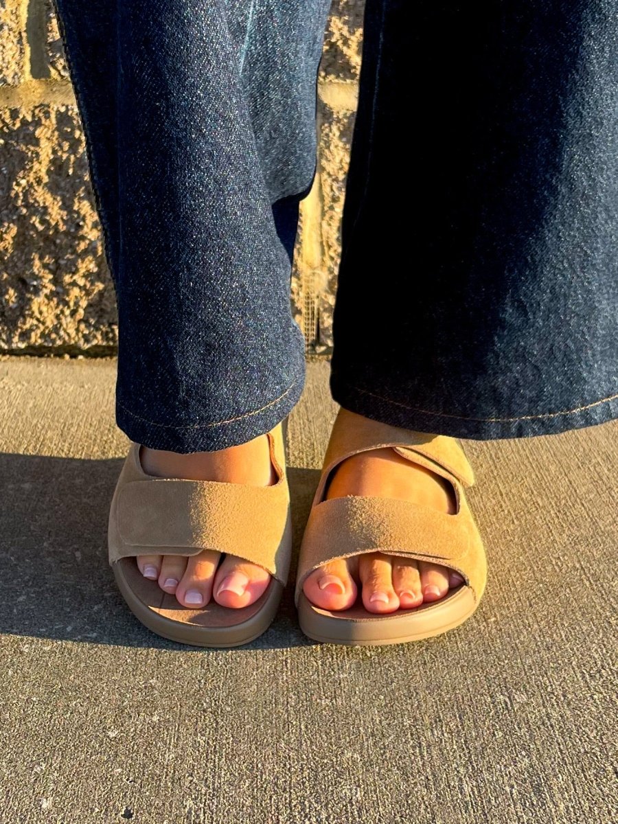Floral Beige Sandal - Revel Boutique