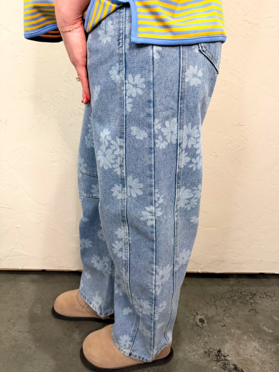 Flower Fields Barrel - Revel Boutique