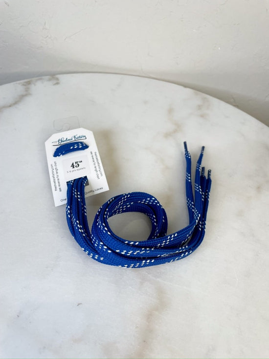 FNL Blue Shoelaces - Revel Boutique
