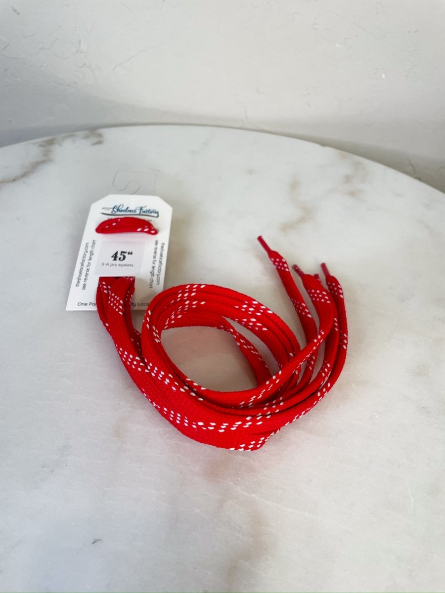FNL Red Shoelaces - Revel Boutique