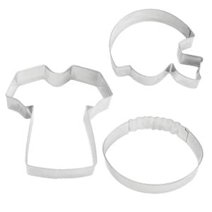 Football 3pc Cookie Cutter Set - Revel Boutique