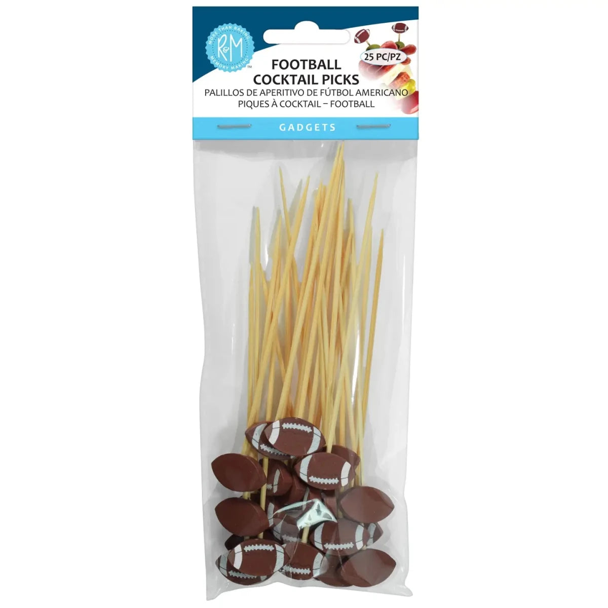 Football Cocktail Picks Pack of 25 - Revel Boutique