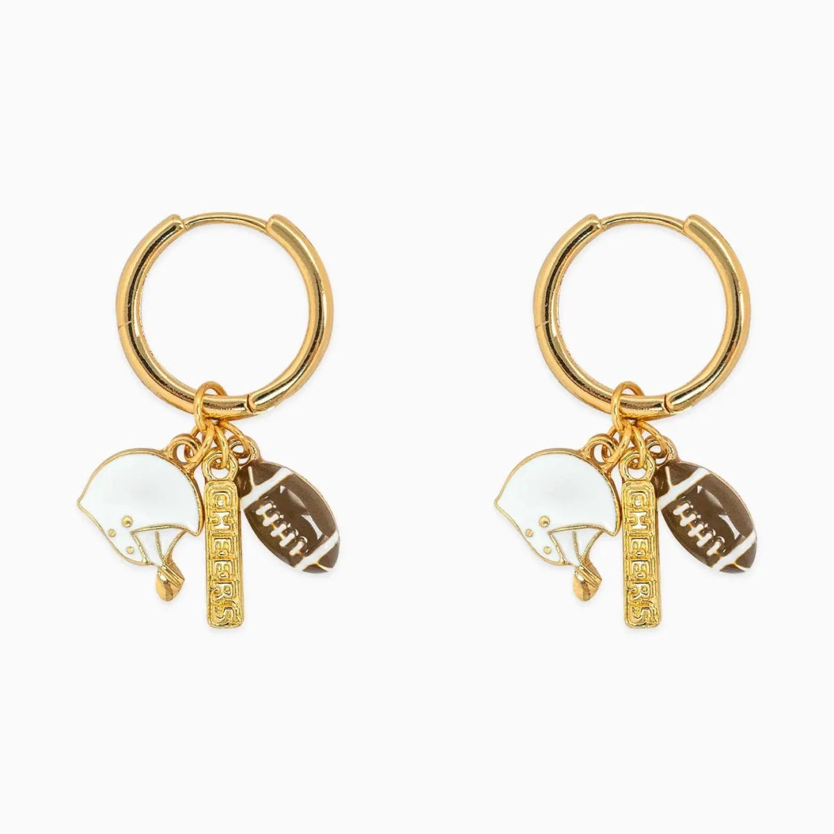 Football Multi Charm Earrings - Revel Boutique