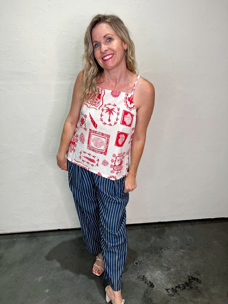 Frankie Striped Pant - Revel Boutique