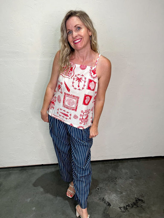 Frankie Striped Pant - Revel Boutique