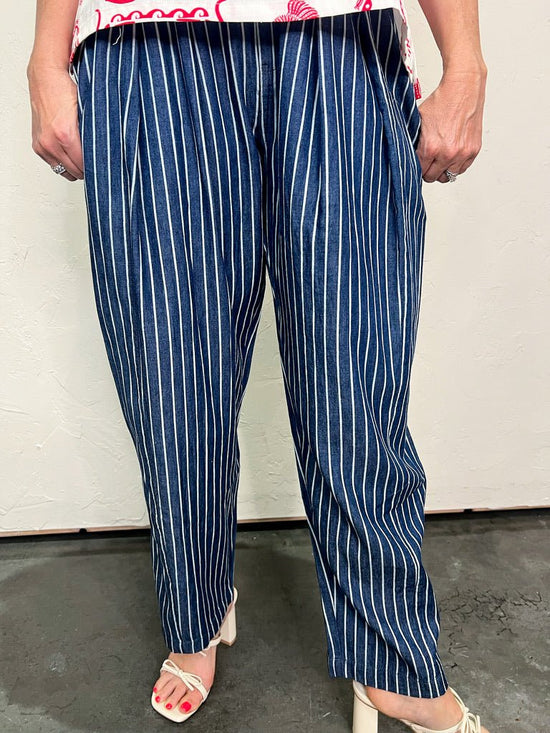 Frankie Striped Pant - Revel Boutique