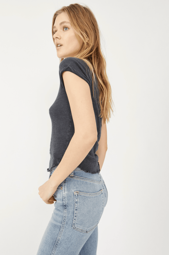 Free People: Be My Baby Tee - Black - Revel Boutique