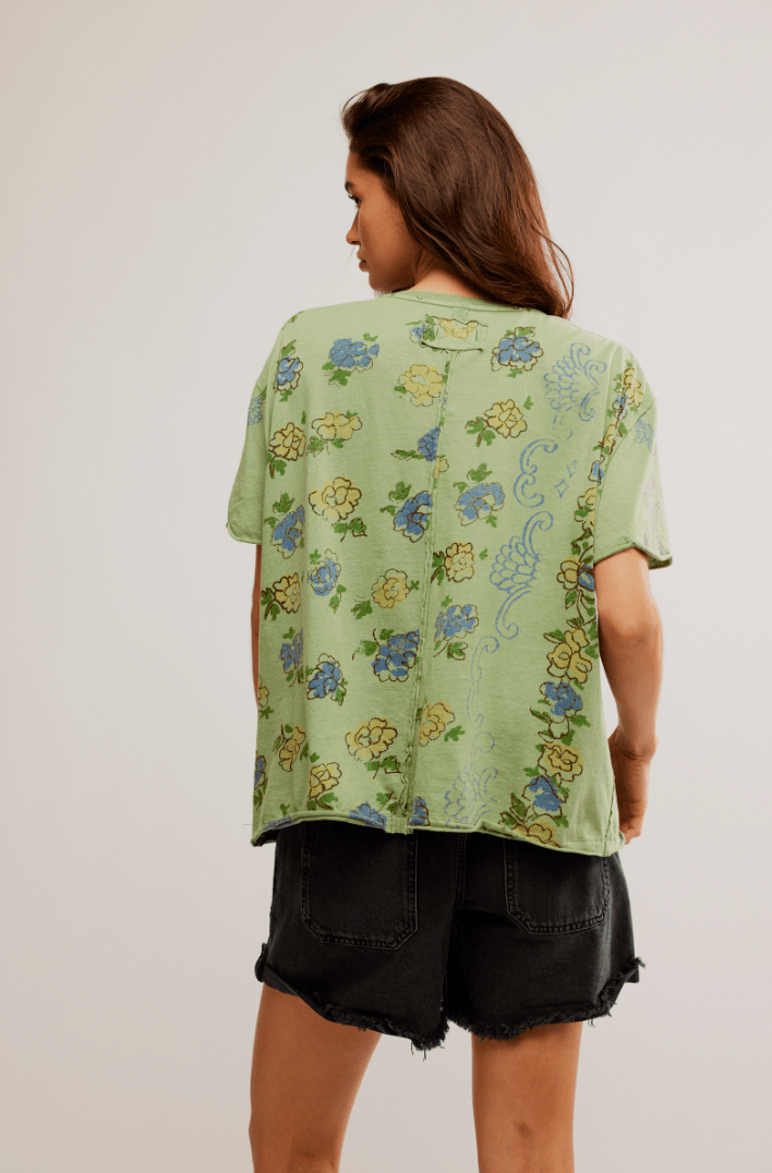 Free People: Boheme Tee - Green - Revel Boutique