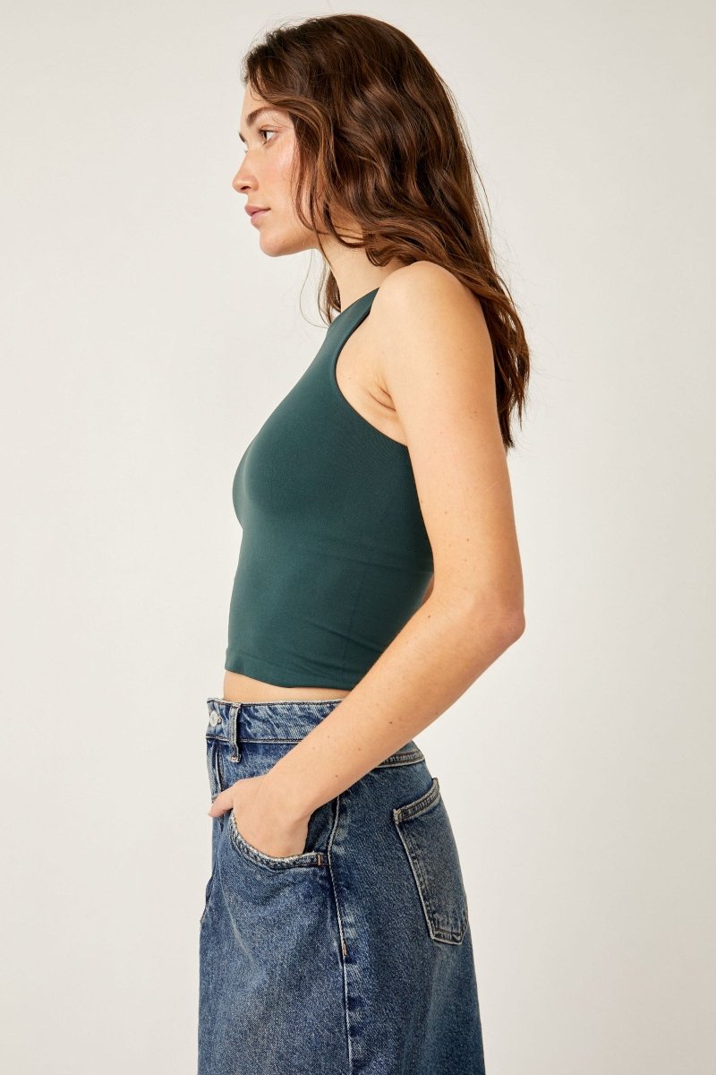 Free People: Clean Lines Cami - Forest Pool - Revel Boutique