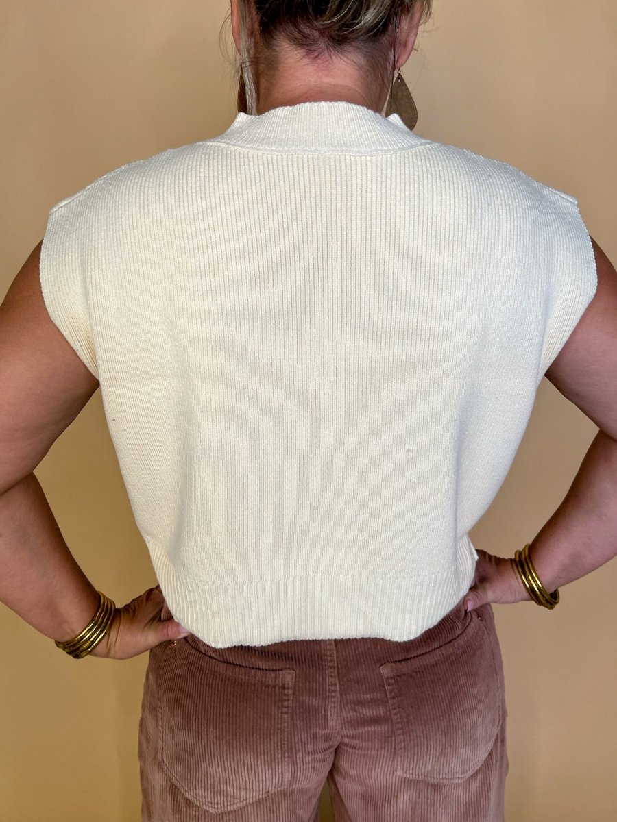 Free People: Easy Street Vest - Cream - Revel Boutique