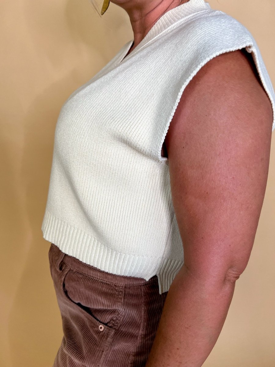 Free People: Easy Street Vest - Cream - Revel Boutique