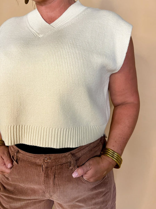 Free People: Easy Street Vest - Cream - Revel Boutique