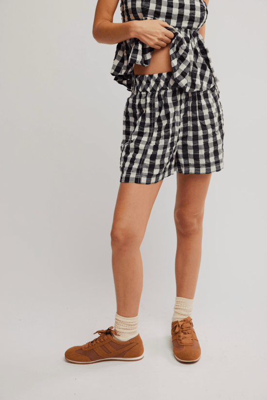 Free People: Get Free Seersucker Pull On - Black - Revel Boutique