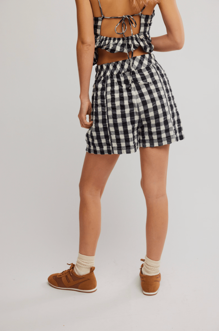 Free People: Get Free Seersucker Pull On - Black - Revel Boutique