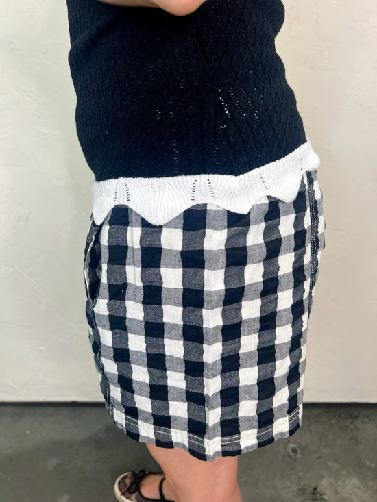Free People: Get Free Seersucker Pull On - Black - Revel Boutique