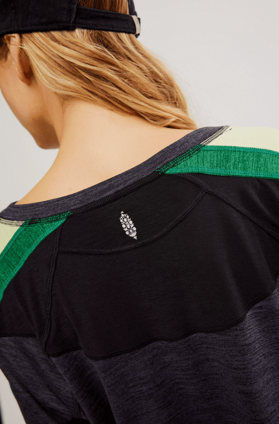 Free People: Go For The Goal Long Sleeve - Black - Revel Boutique