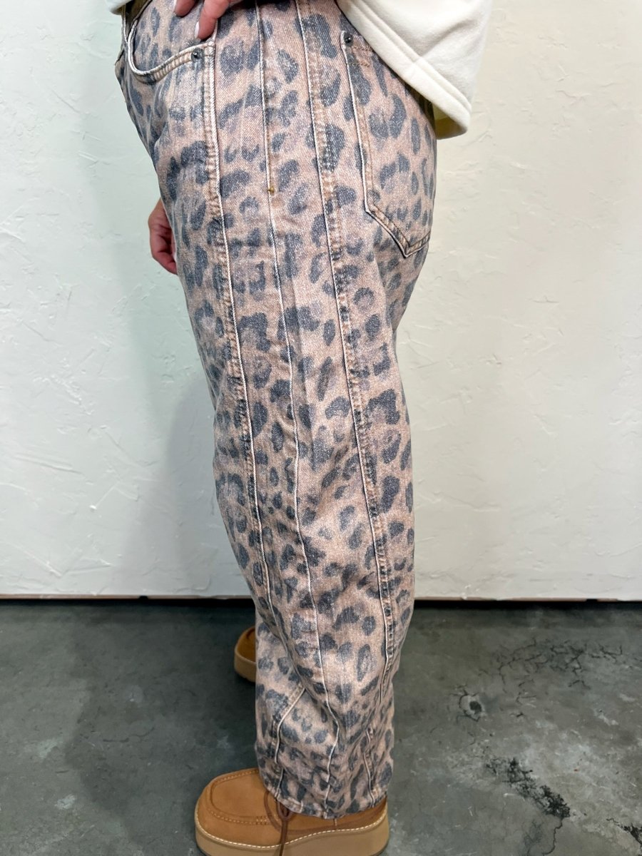 Free People: Good Luck Printed Barrel - Brown Sugar - Revel Boutique