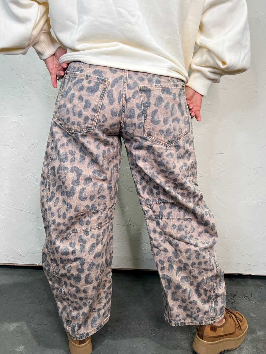 Free People: Good Luck Printed Barrel - Brown Sugar - Revel Boutique