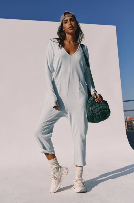 Free People: Hot Shot Long Sleeve Onesie - Arctic Snow - Revel Boutique