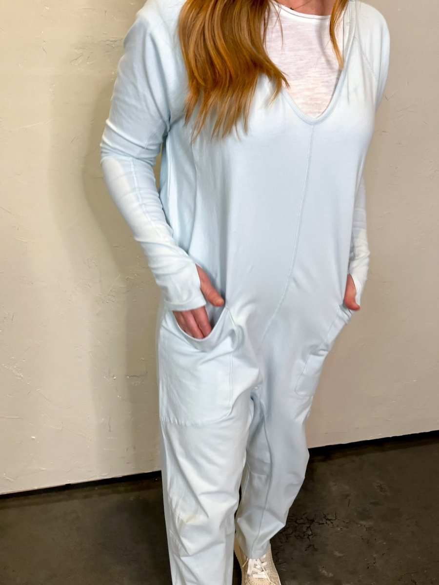 Free People: Hot Shot Long Sleeve Onesie - Arctic Snow - Revel Boutique