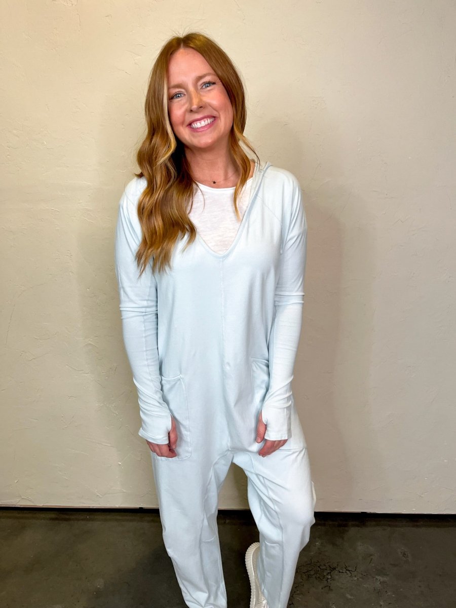 Free People: Hot Shot Long Sleeve Onesie - Arctic Snow - Revel Boutique