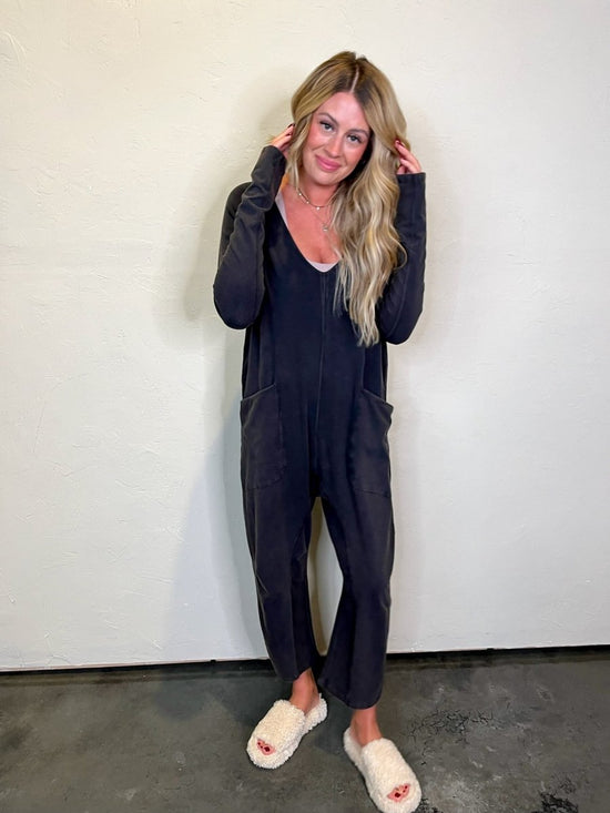 Free People: Hot Shot Long Sleeve Onesie - Black - Revel Boutique
