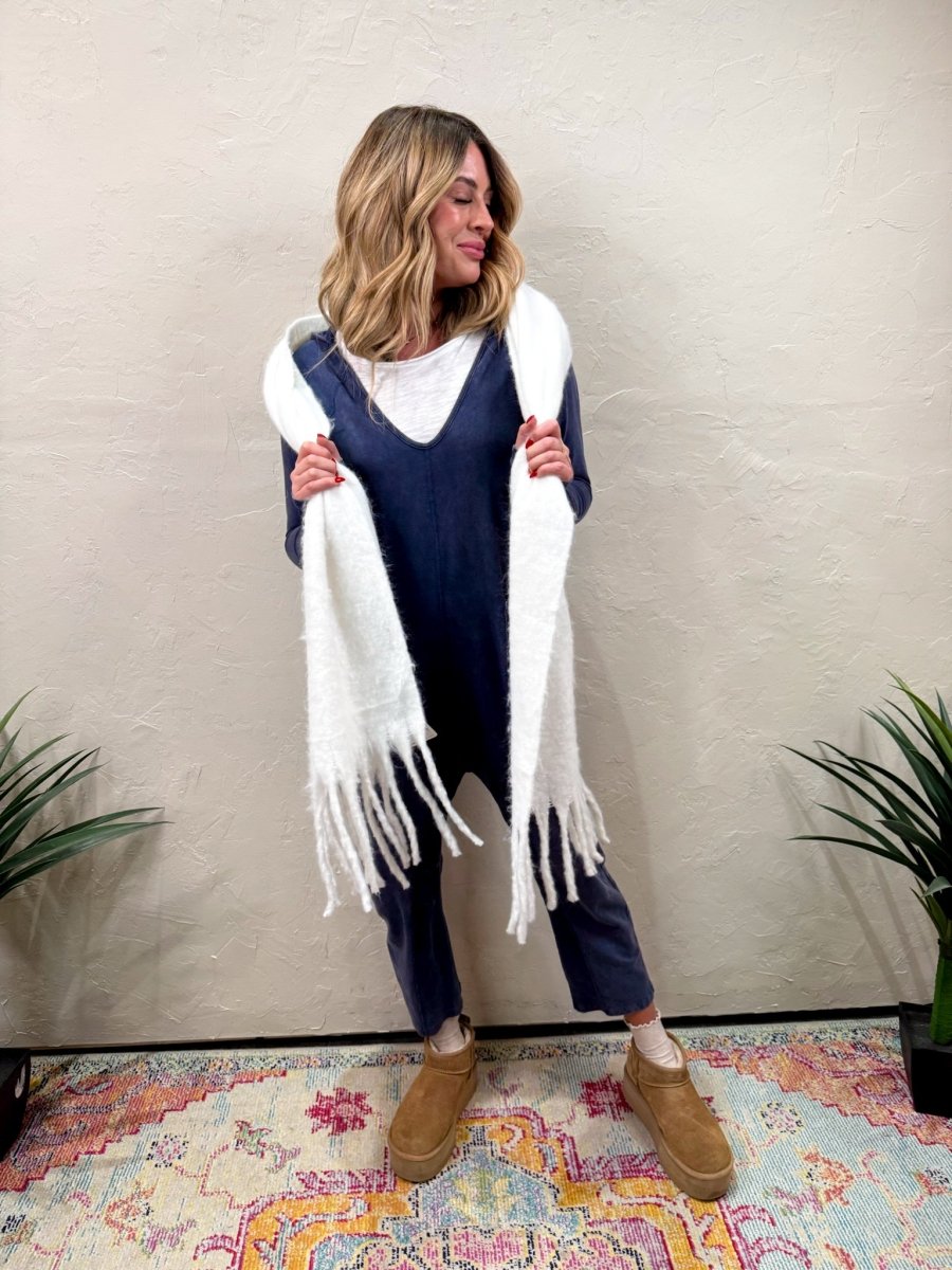 Free People: Hot Shot Long Sleeve Onesie - Midnight Navy - Revel Boutique